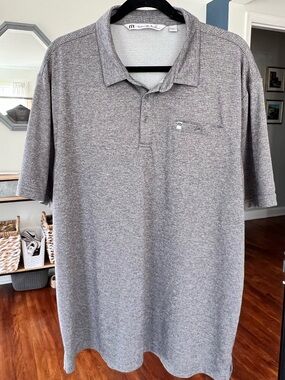 Men's Travis Mathew Heather Gray Golf Shirt | Like new!